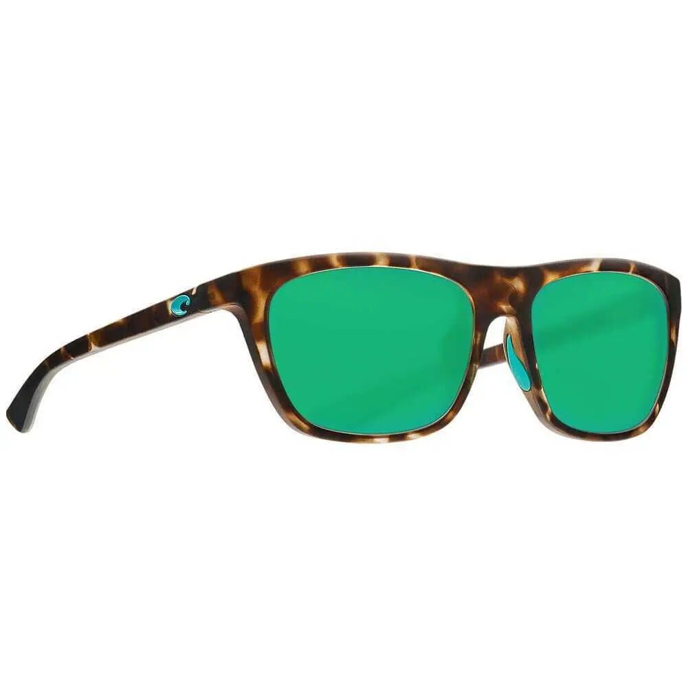 Costa Cheeca Sunglasses - Matte Shadow Tortoise - Green Mirror Polarized 580P 580P - Green Mirror Adult