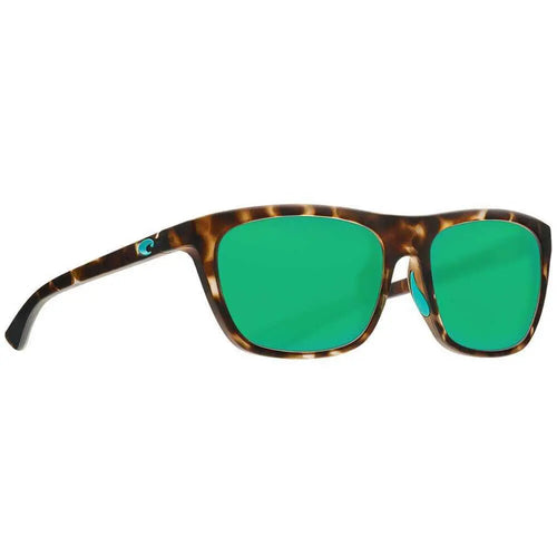 Costa Cheeca Sunglasses - Matte Shadow Tortoise - Green Mirror Polarized 580P 580P - Green Mirror Adult