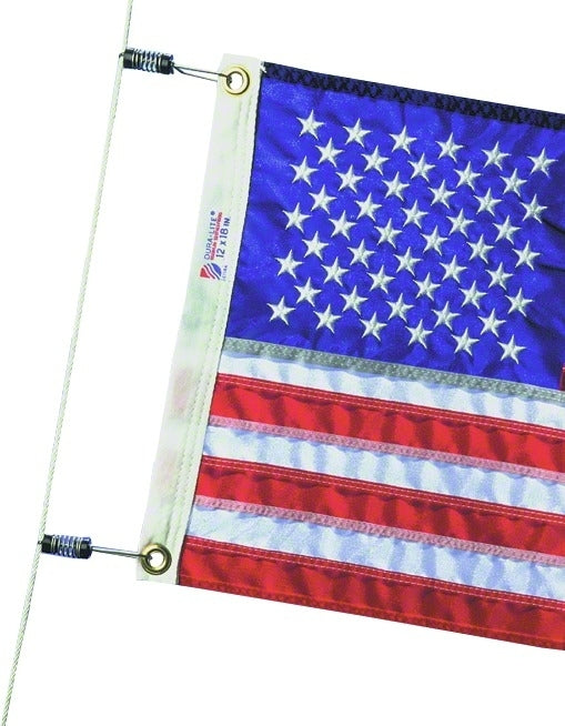 Du-Bro Spring Release Flag Clips for Lines/Halyards | by West Marine