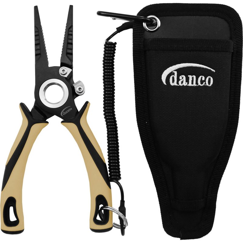 Danco Sandstorm Pro Series Pliers, 7.5in Overall, Black Teflon Coated 304 Forged Stainless, Sandstorm Handle, PS75L-R-P-022