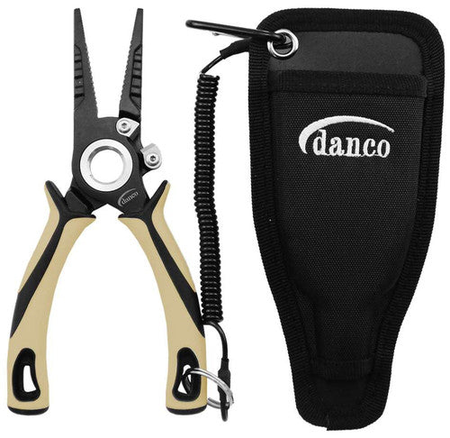 Danco Sandstorm Pro Series Pliers, 7.5in Overall, Black Teflon Coated 304 Forged Stainless, Sandstorm Handle, PS75L-R-P-022