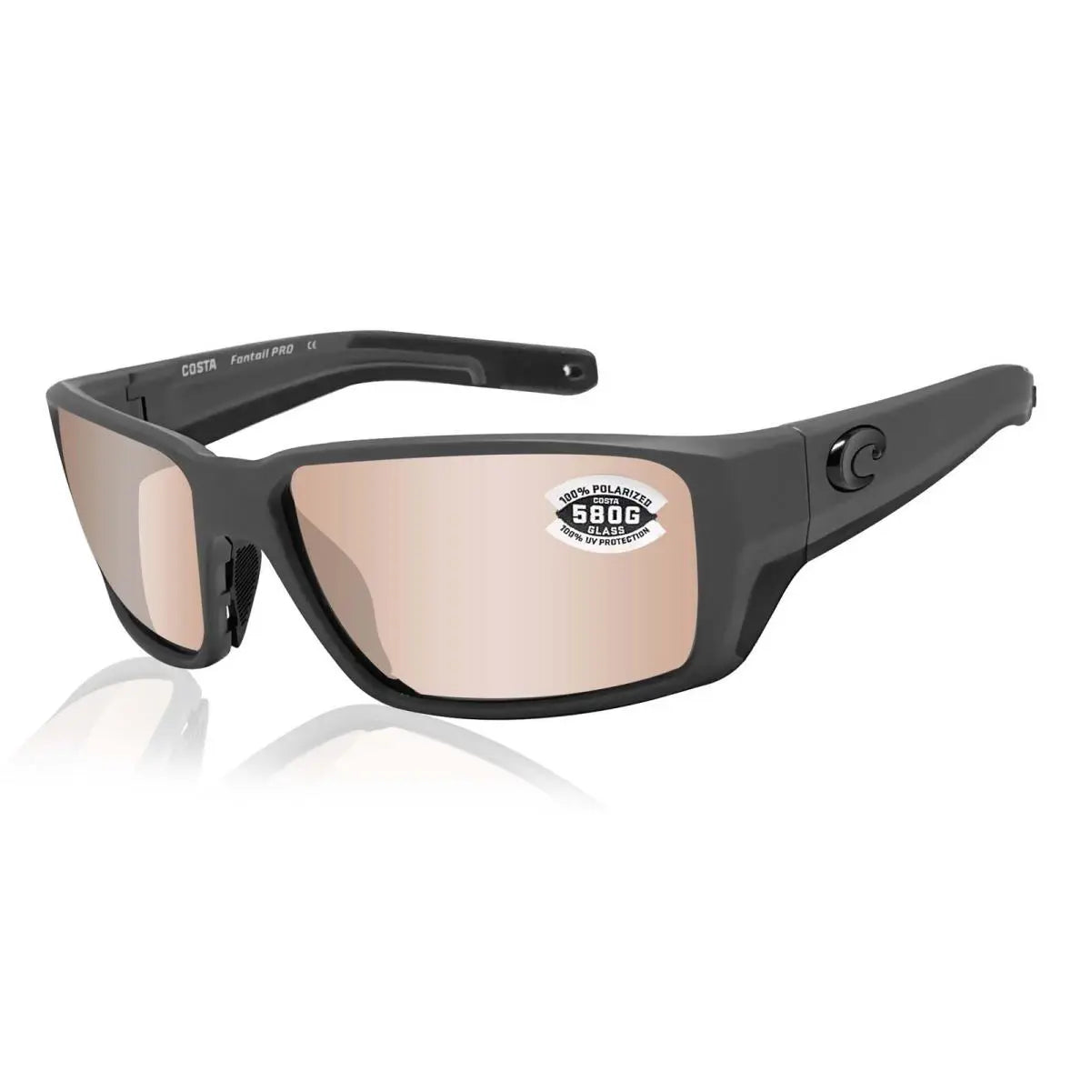 Costa Del Mar Fantail Pro Large Matte Grey/Copper Silver Mirror