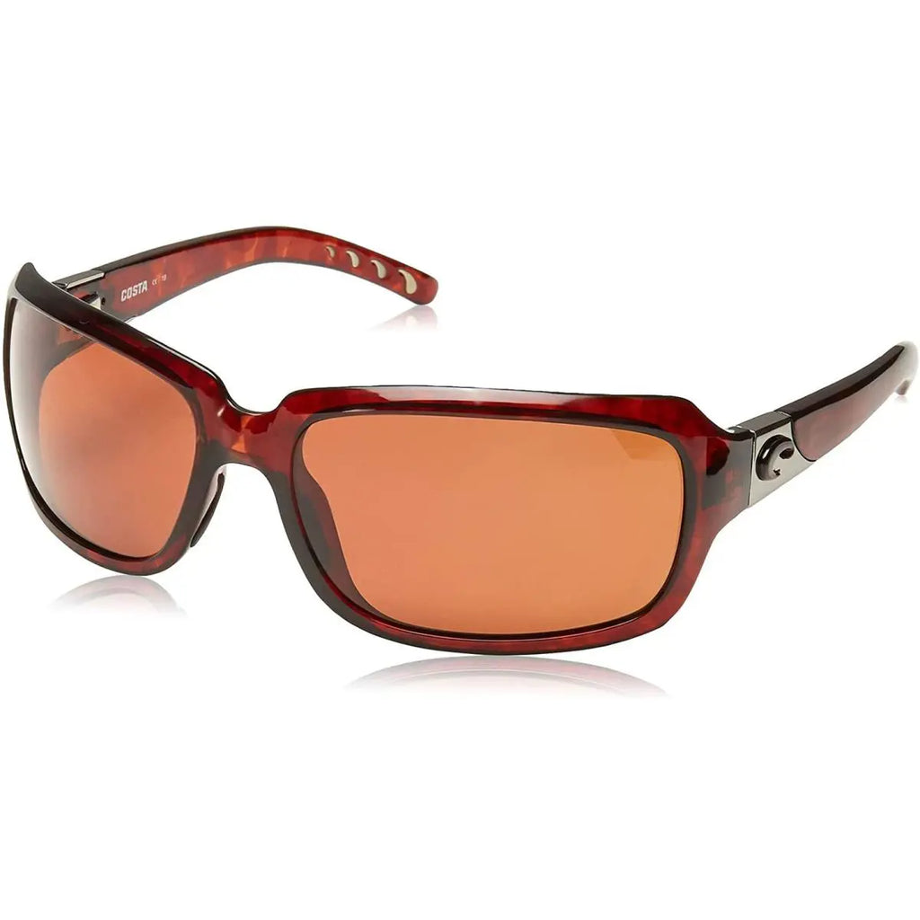 Costa Women's Isabela 580P Polarized Sunglasses, in Tortoise Frame/Copper Mirror Lens | by West Marine