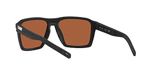 Costa Del Mar Antille 9083 Sunglasses 908303 - Black - Copper Green Mirror 580g Men Square