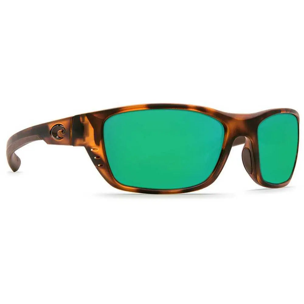 Costa Del Mar Whitetip 9056 Sunglasses 905608 - 66 Matte Retro Tortoise - Green Mirror 580p Men Pillow