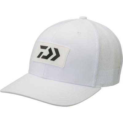 Daiwa D-VEC Rubber Patch Trucker Hat, White SKU - 626637