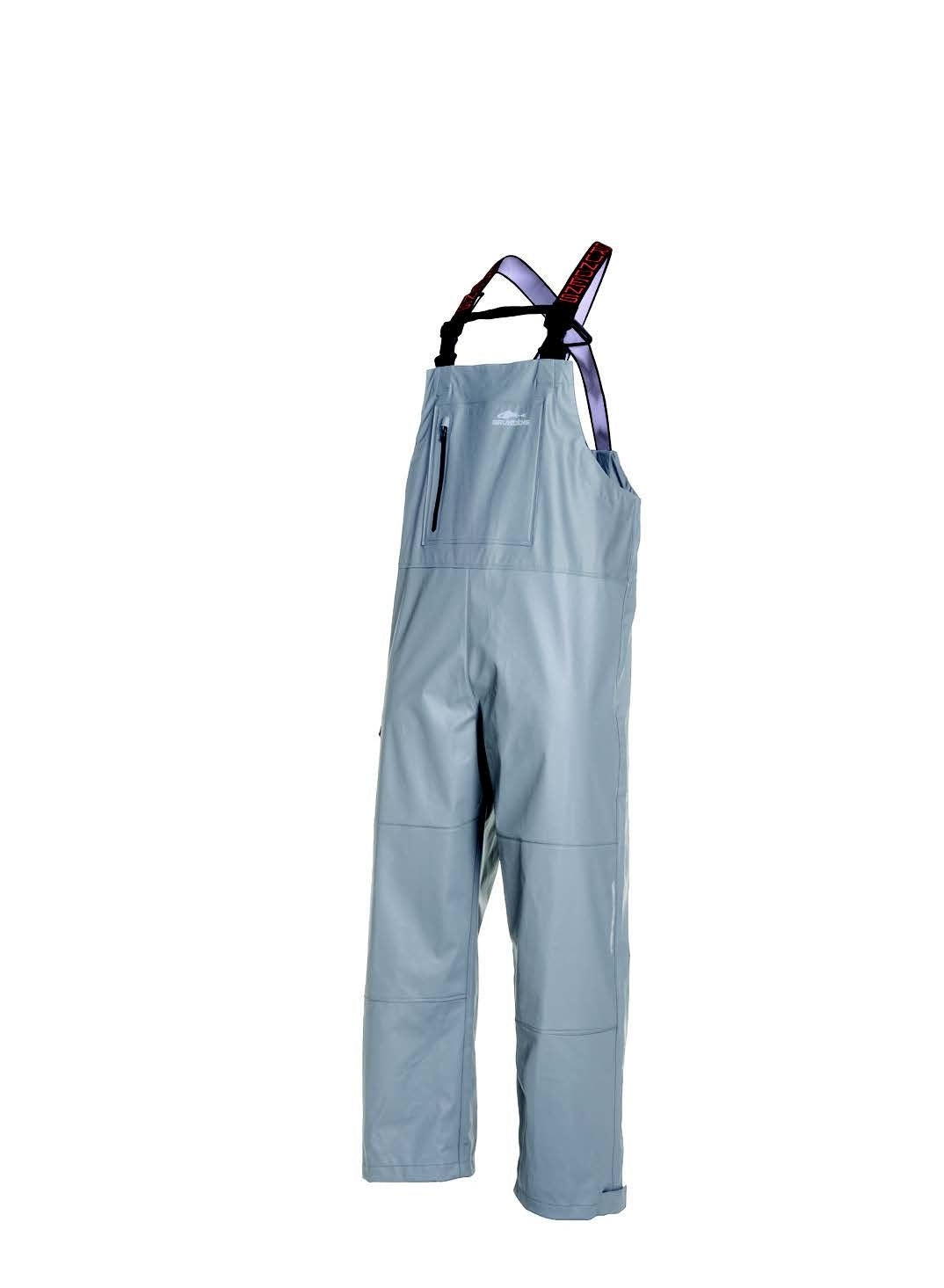 Grundens Men's Tourney Waterproof Fishing Rain Bib - Abalone Grey S