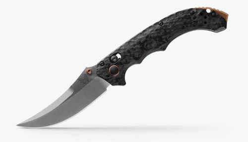 Benchmade 865-02 Mini Bedlam Carbon Fiber Scimitar Tactical Folding