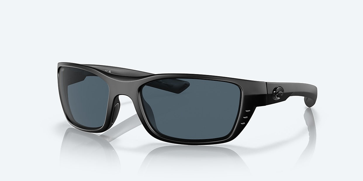 Costa Whitetip 580P Polarized Sunglasses, Blackout/Gray Lens