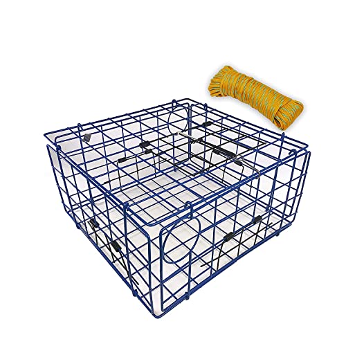 Promar Collapsible Blue Crab Trap - 21in X 17in X9in, TR-555BC