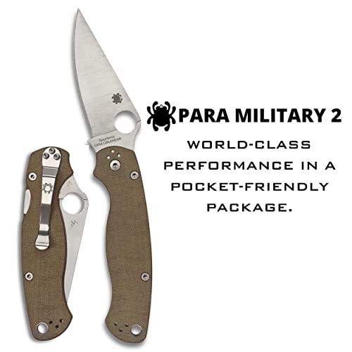 Spyderco Para Military 2 Folding Knife Pack of 1