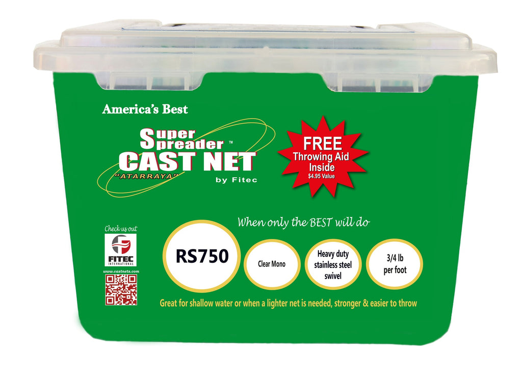 F10150  Super Spreader Cast Net Clr-Mono 5 Ft. 0.37 in
