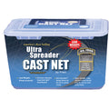 Fitec GS1000 Ultra Spreader Cast Net, 3/8" Mesh,Clear, Lead, 1 Lb Wt