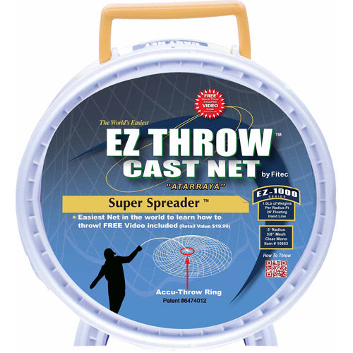 Fitec Super Spreader EZ1000 5' EZ Throw Mesh Cast Net