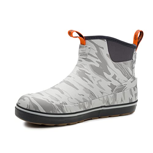 Grundens Deck Boss Ankle Boot - Glacier Liquid Print - 9