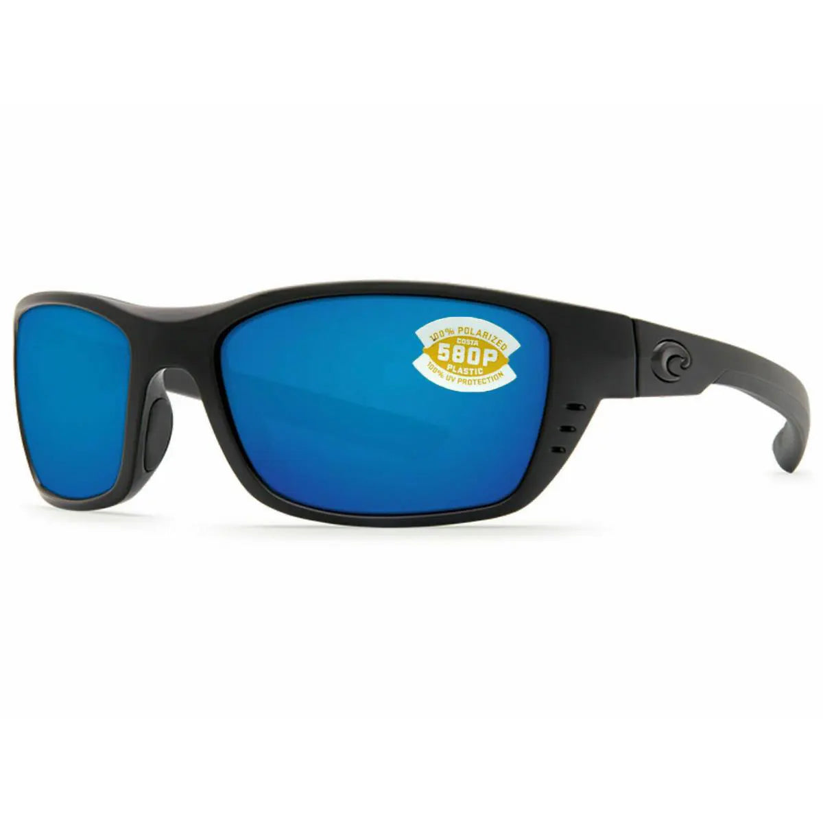 Costa Whitetip 580P Polarized Sunglasses, in Blackout Frame/Blue Mirror Lens | by West Marine