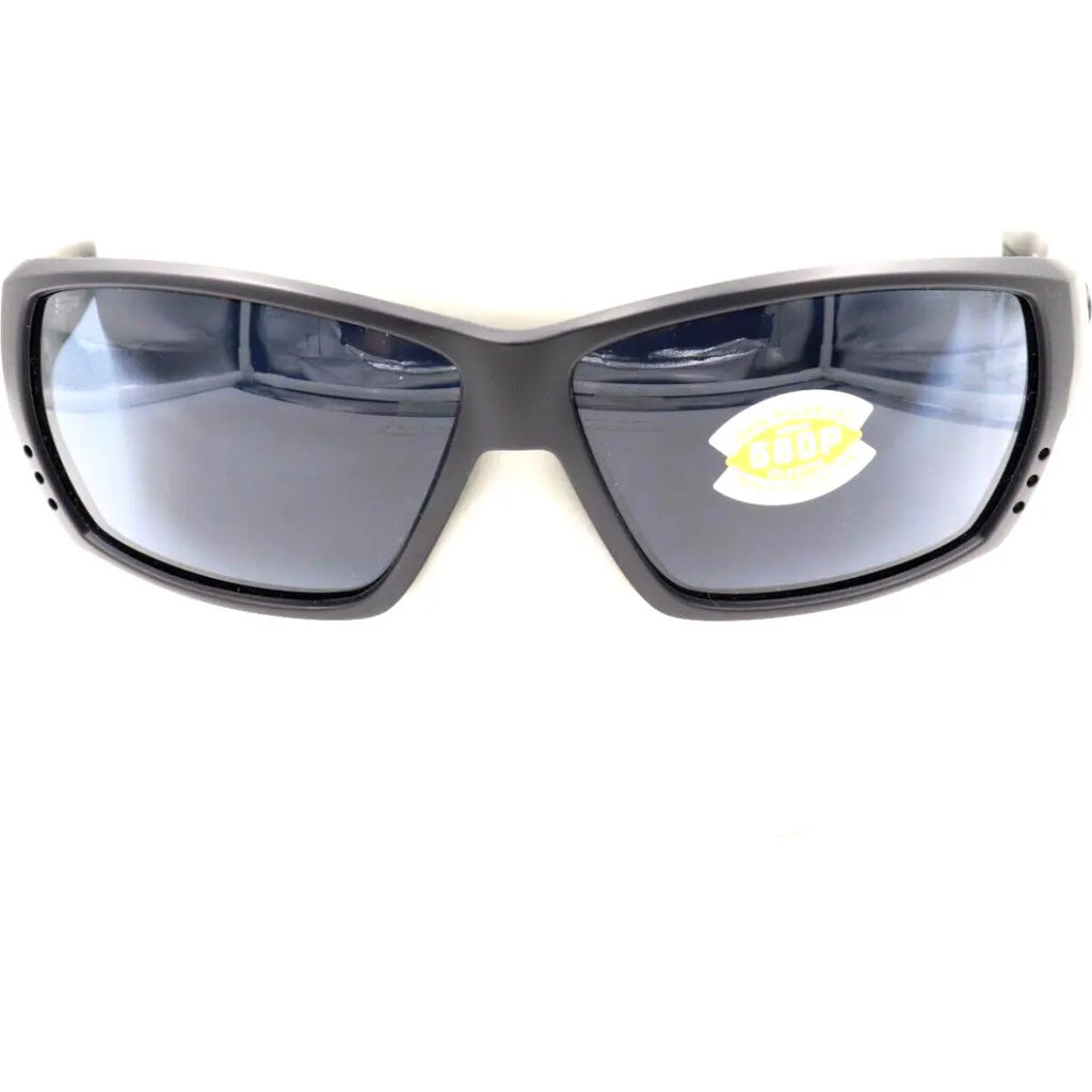 Costa Del Mar Tuna Alley 9009 Sunglasses 900901 - 01 Blackout - Gray 580p Men Rectangle