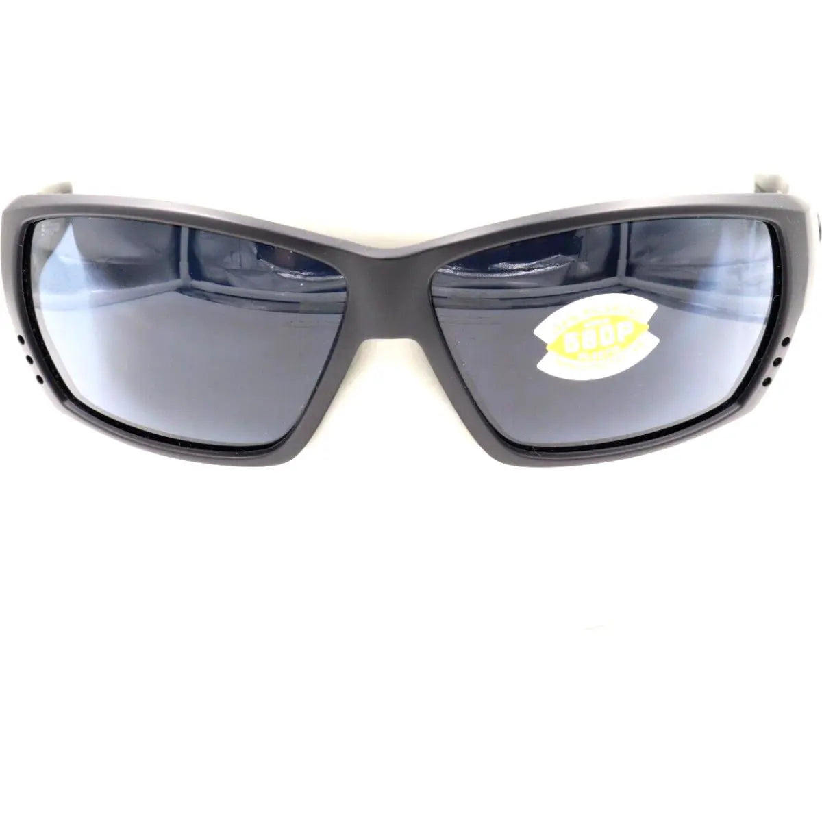 Costa Del Mar Tuna Alley 9009 Sunglasses 900901 - 01 Blackout - Gray 580p Men Rectangle