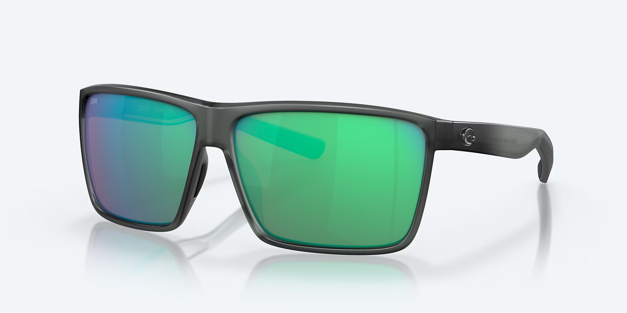 Costa Rincon Polarized Sunglasses Black Frame Green Lens