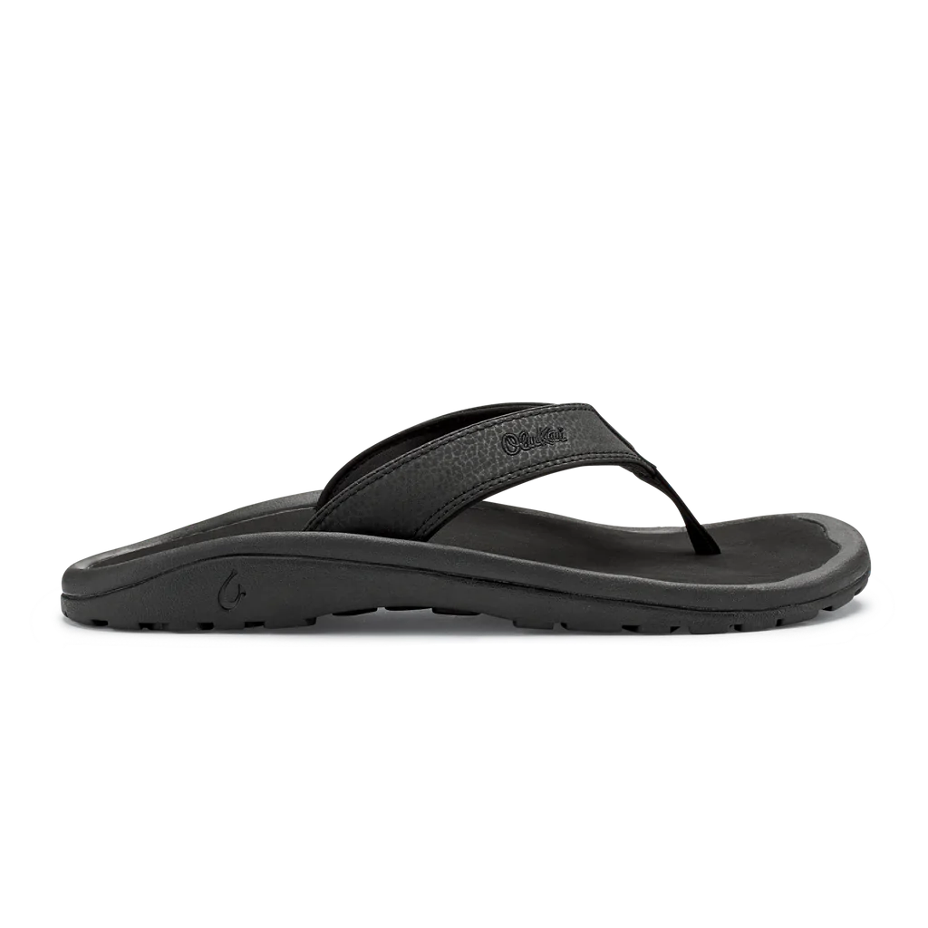 Olukai Men's Ohana Black Black Flip-Flop - 8