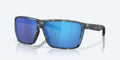 Costa Rincon II Polarized Sunglasses, Camo Frame, Blue Mirror Lens