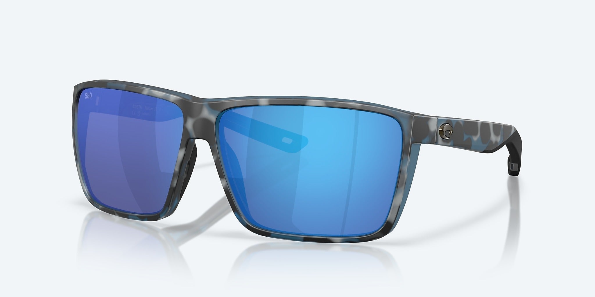 Costa Rincon II Polarized Sunglasses, Camo Frame, Blue Mirror Lens