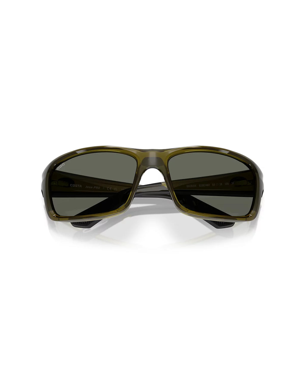 Costa Del Mar Men S Cat Cay Polarized Rectangular Sunglasses  Matte Black/Grey Blue Mirrored Polarized-580P  61 Mm