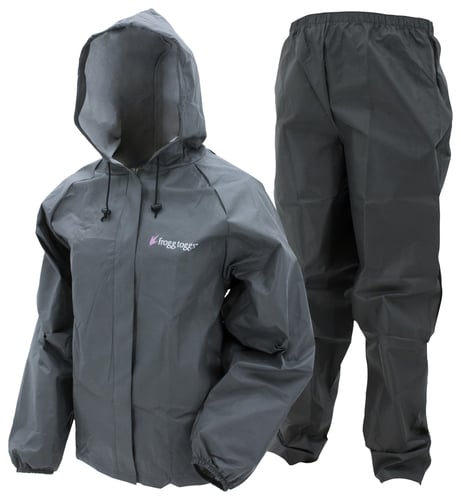 Women's Frogg Toggs Ultra-Lite2 Rain Suit Rain Jacket XLarge Carbon Black
