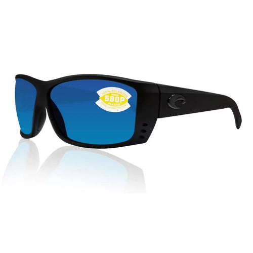 Costa Del Mar Cat Cay Sunglasses 6110-125 Blackout Blue Mir 580p