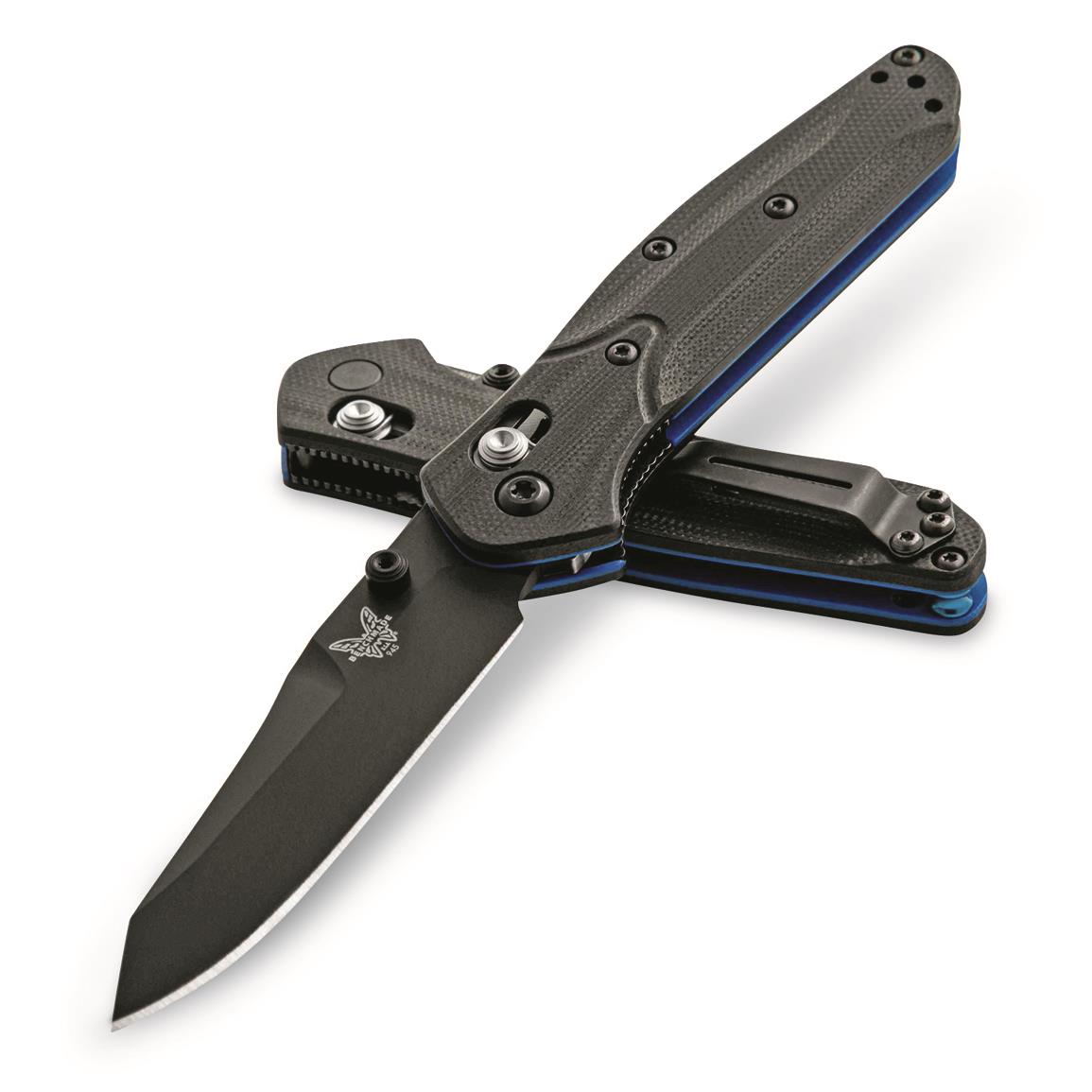 Benchmade Mini Osborne 945BK-1 Knife, Black, One Size