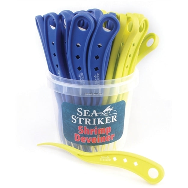 Sea Striker Shrimp Deveiner, 48 Pc Bucket Display Assorted Colors, SSSDV-48