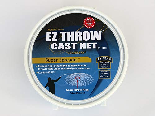 Fitec Super Spreader EZ1000 5' EZ Throw Mesh Cast Net