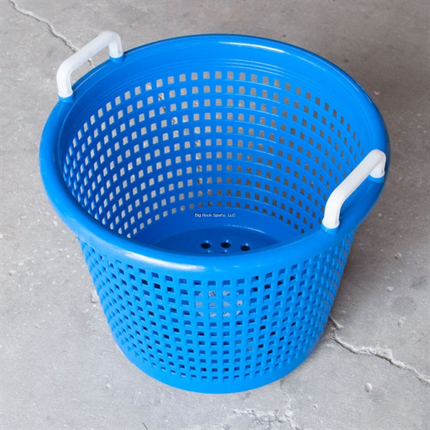 Joy Fish Fish Basket HD Blue Plastic Basket with Handles 40Lb Capacity, FISHBASKET-BLUE