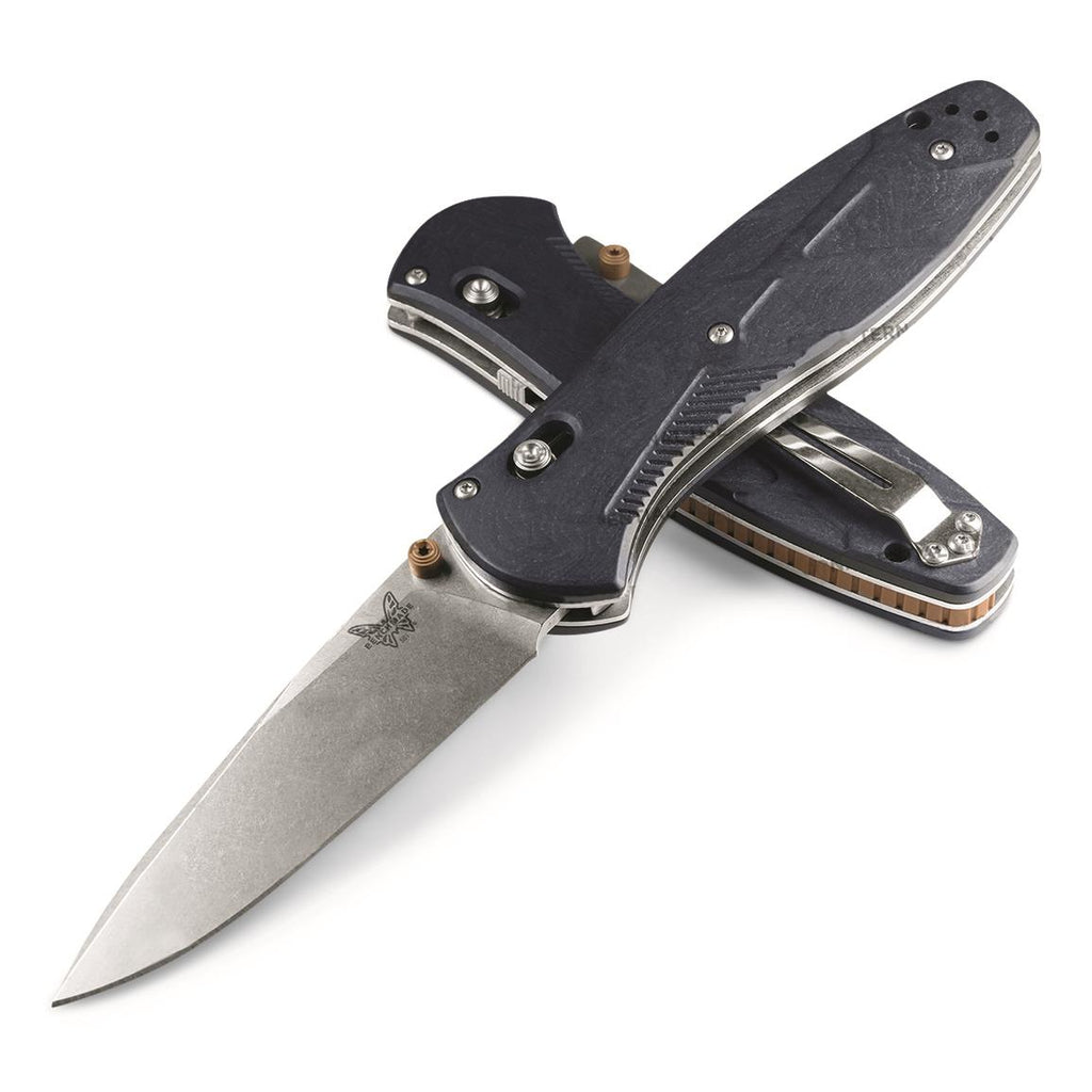 Benchmade 581-03 Barrage Drop Point Folding Blue Canyon