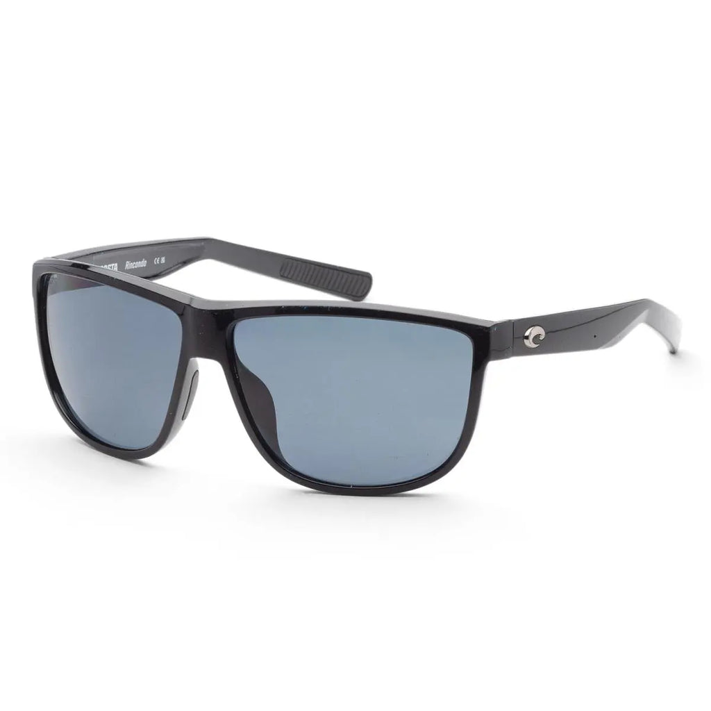 Costa Rincondo 580P Polarized Sunglasses, in Shiny Black Frame/Gray Mirror Lens | by West Marine