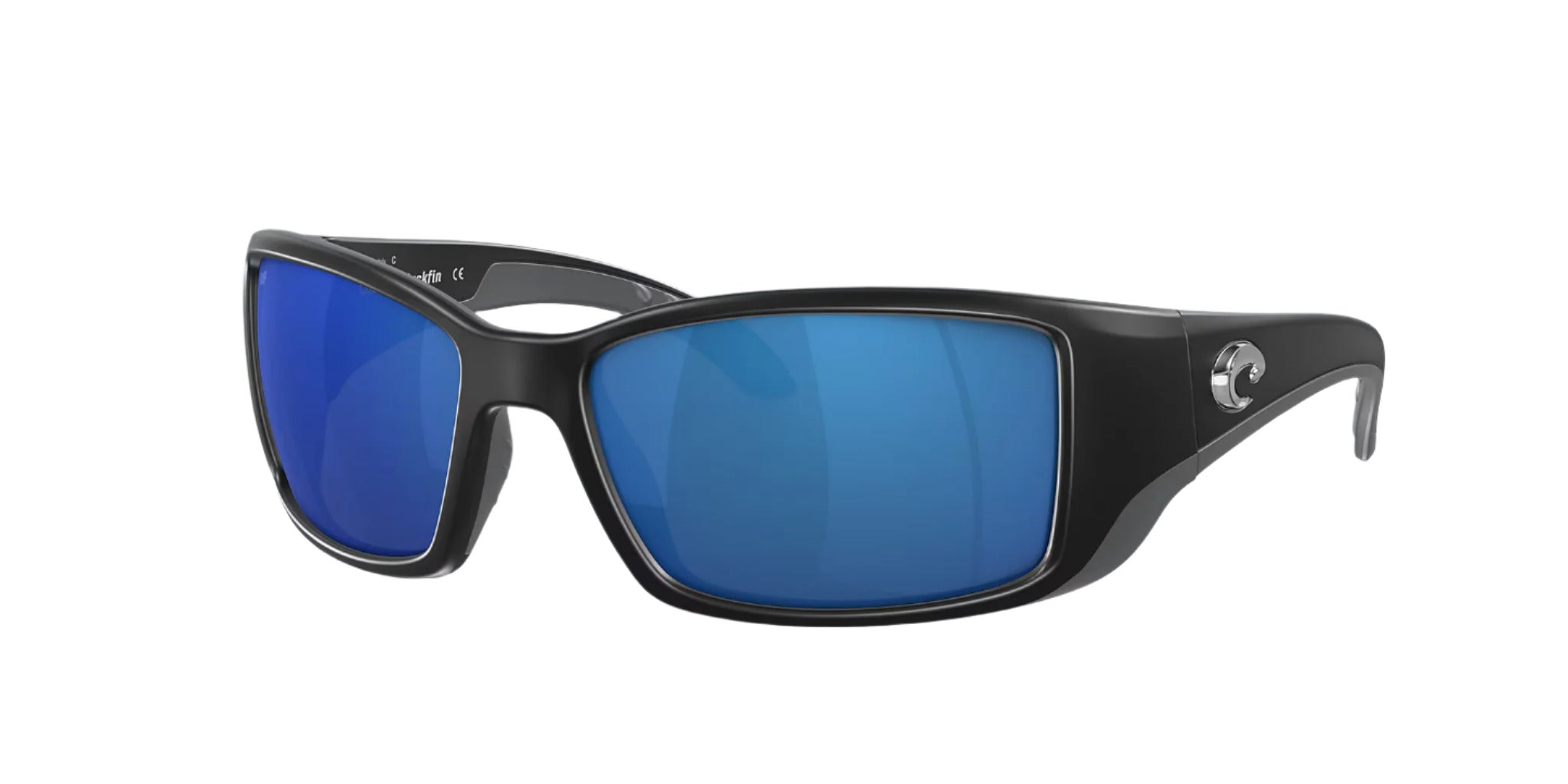 Costa Del Mar Blackfin 9014 Sunglasses Matte Black Blue Mir 580p