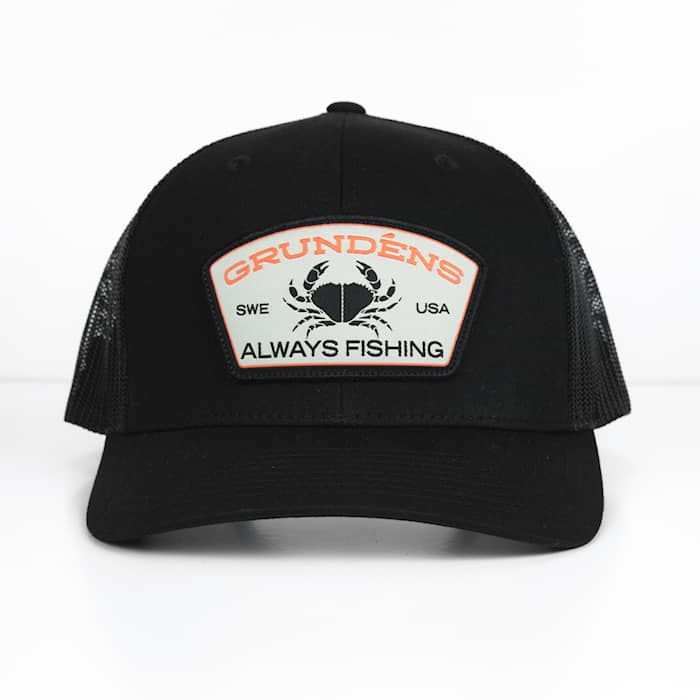 Grundens Always Fishing Trucker Black - One Size