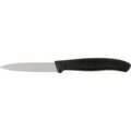 Victorinox 8cm Serrated Paring Knife with Pointed Tip Black