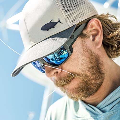 Costa Tuna Alley Pro 580G Polarized Sunglasses, Blue Mirror