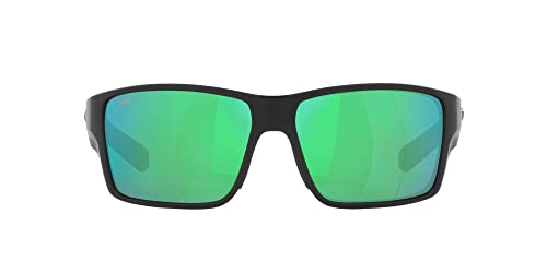 Costa Reefton Pro 580G Polarized Sunglasses, Matte Black/Green