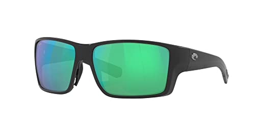 Costa Reefton Pro 580G Polarized Sunglasses, Matte Black/Green