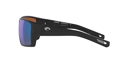 Costa Reefton Pro 580G Polarized Sunglasses, Matte Black/Green