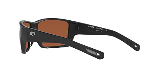 Costa Reefton Pro 580G Polarized Sunglasses, Matte Black/Green