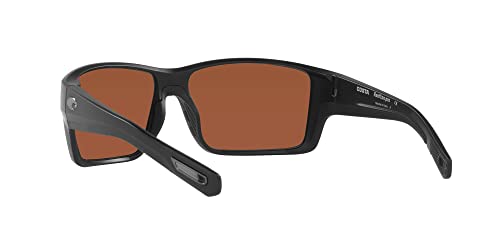 Costa Reefton Pro 580G Polarized Sunglasses, Matte Black/Green