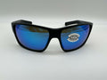 Costa Reefton Pro 580G Polarized Sunglasses, in Matte Black Frame/Blue Mirror Lens | by West Marine