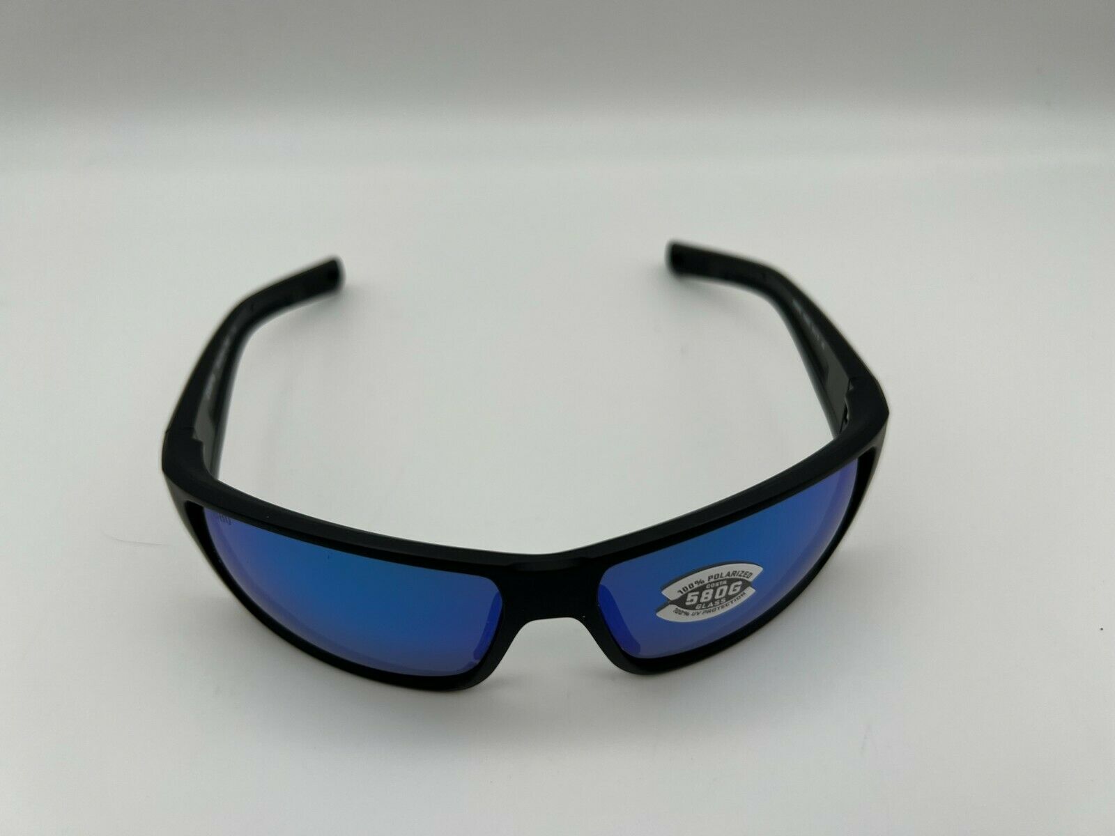 Costa Reefton Pro 580G Polarized Sunglasses, in Matte Black Frame/Blue Mirror Lens | by West Marine
