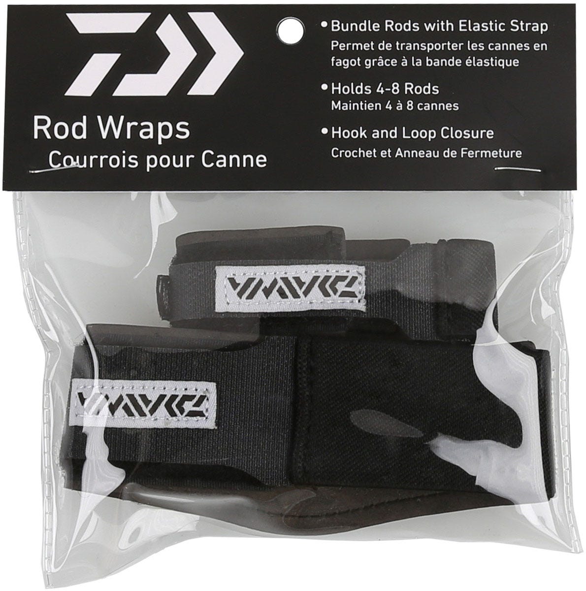 Daiwa D-VEC Deluxe Rod Wrap, Black, DRWP-DLX