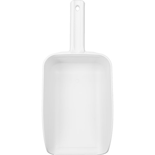Large Hand Scoop,White,15 X 6-1/2 in