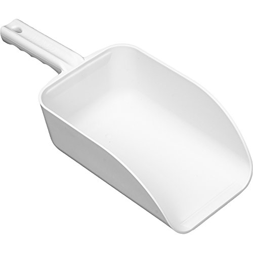 Large Hand Scoop,White,15 X 6-1/2 in
