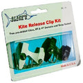 Black Marine RC70 Kite Release Clip Kit/Black W/2 Pre-drilled Clips #5 #7 Swivels & Snap Swivels, RC70